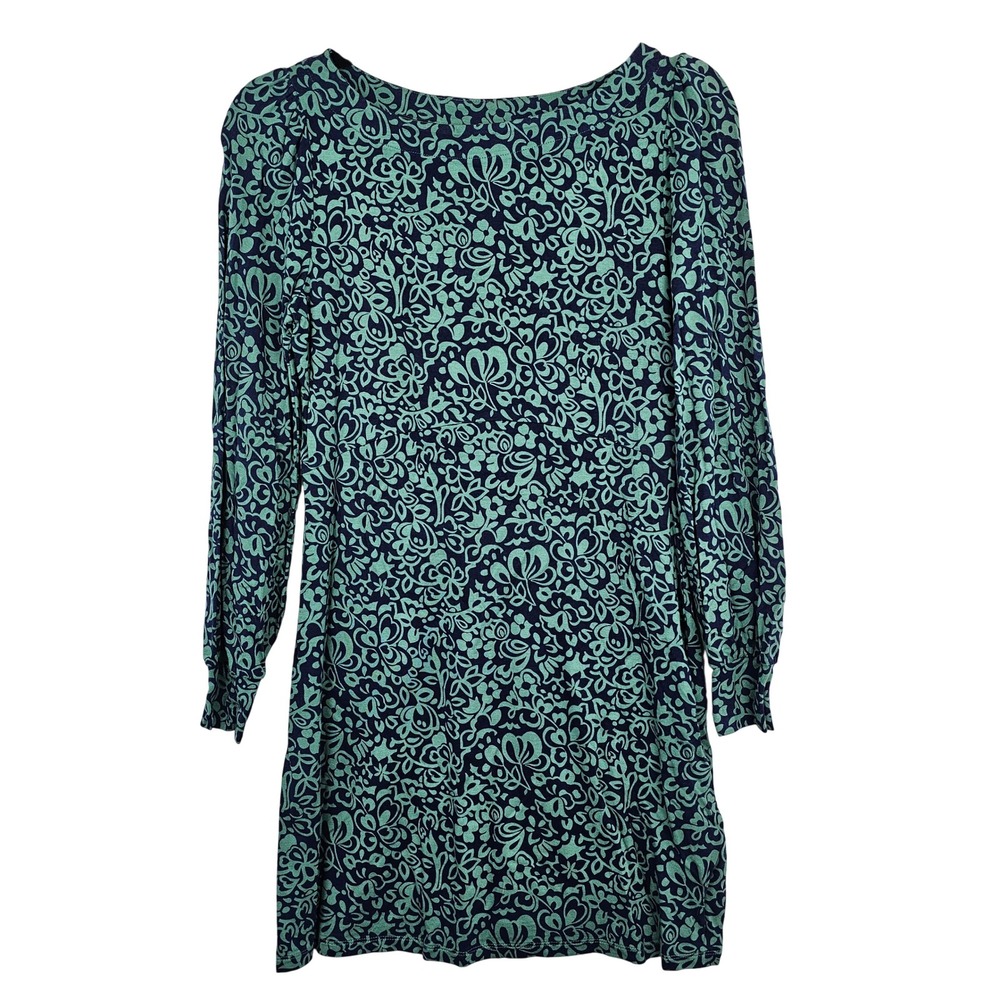 Boden Maisie Jersey‎ Knit Tunic Top Shift Dress Green Blue #J0711 Size 4P